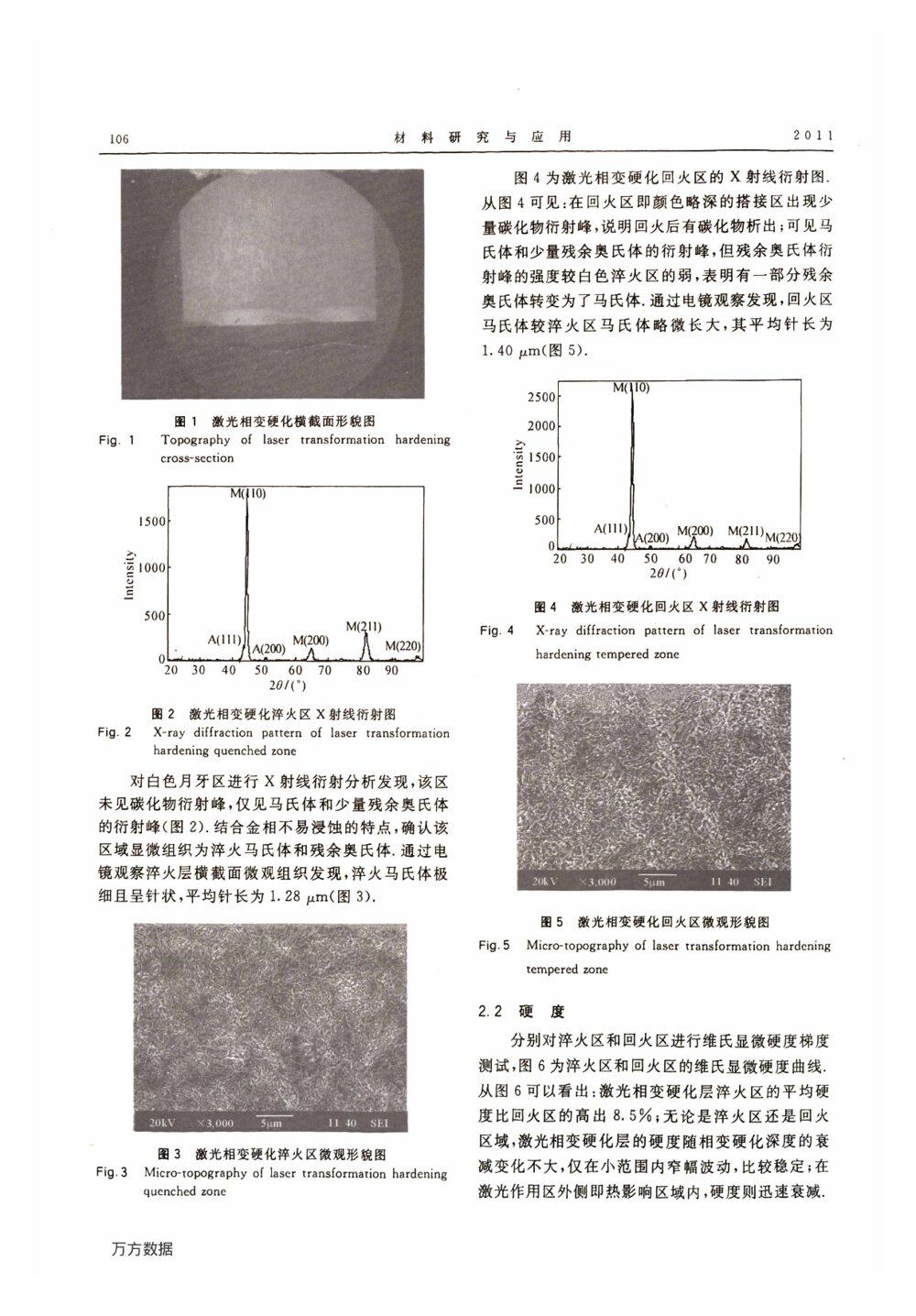 3Cr2W8V模具钢激光表面相变硬化层性能的研究2