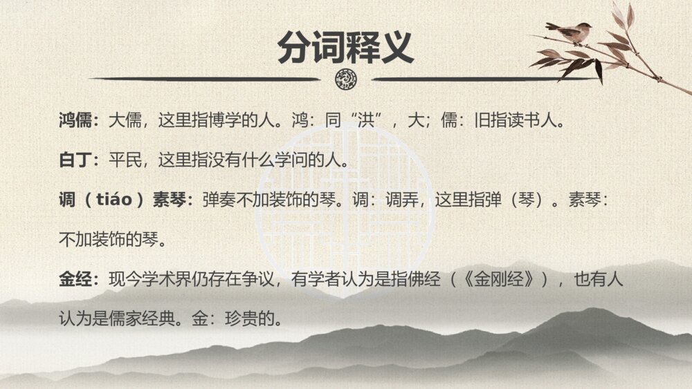 初中语文七年级《陋室铭》教学PPT课件8