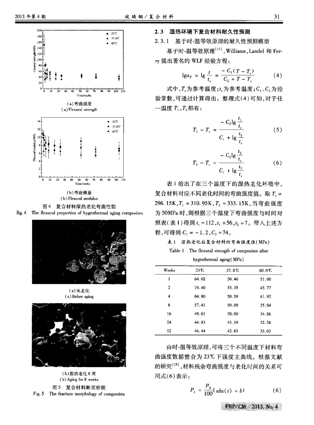 复合材料湿热老化行为研究及其耐久性预测4