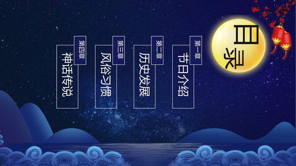 中秋佳节教学PPT课件(带内容)2