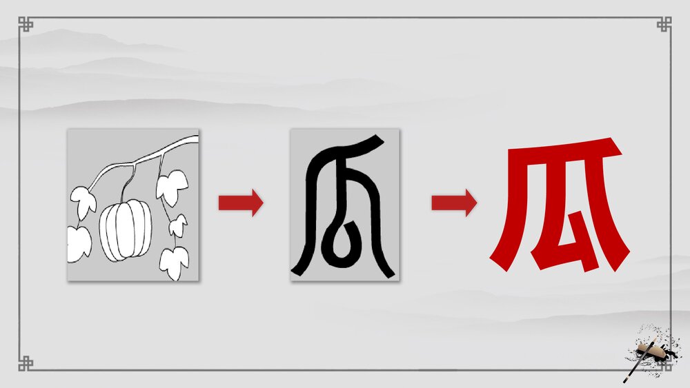 古风《有趣的象形字》一年级上专题讲解PPT课件7